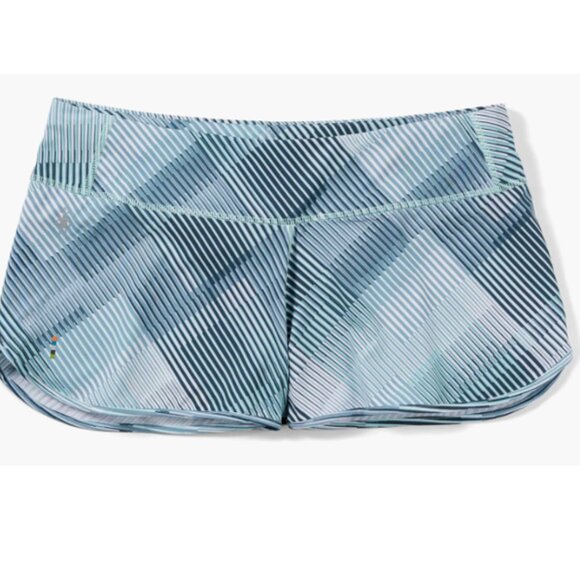 Smartwool Women's Medium Merino Sport Lined Shorts Merino Wool Liner Blue NWT - Picture 1 of 4